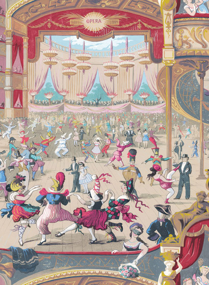 Cole & Son Papier peint Cabaret-1982 Cole & Son Papier peint Cabaret-1982