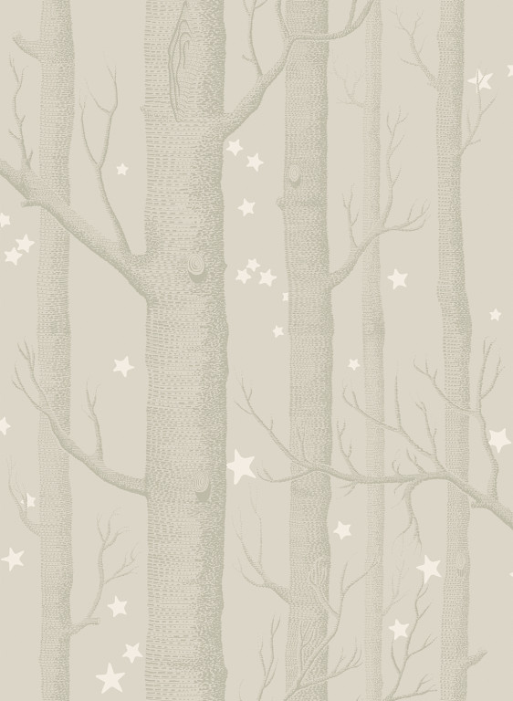 Cole & Son Carta da parati Woods & Stars - Grey-1986.3