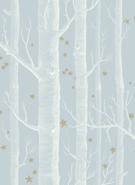 Cole & Son Carta da parati Woods & Stars - Powder Blue-1986.6 Cole & Son Carta da parati Woods & Stars - Powder Blue-1986.6