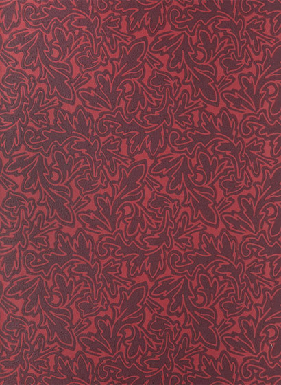 Farrow & Ball Papier peint Feuille - Eating Room Red/ Brinjal-1993.4 Farrow & Ball Papier peint Feuille - Eating Room Red/ Brinjal-1993.4