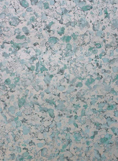 Tapete Ebru von Osborne & Little - Metallic Gilver/ Aqua-2007.2 Tapete Ebru von Osborne & Little - Metallic Gilver/ Aqua-2007.2