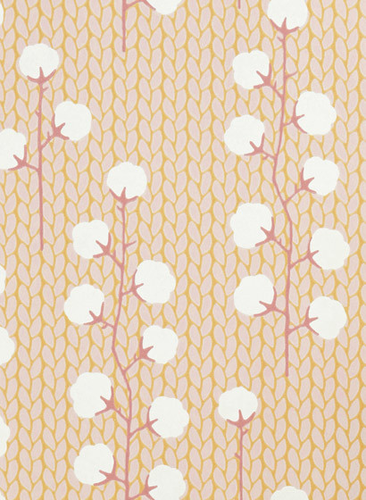 Majvillan Carta da parati Sweet Cotton - Soft Pink/ Yellow/ Cream White-2017.1 Majvillan Carta da parati Sweet Cotton - Soft Pink/ Yellow/ Cream White-2017.1