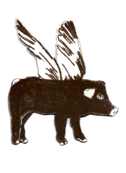Magnet Flying Pig von Sian Zeng-2032 Magnet Flying Pig von Sian Zeng-2032