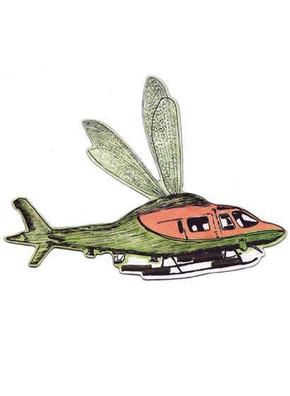 Magnet Flycopter Big Green von Sian Zeng-2043.2