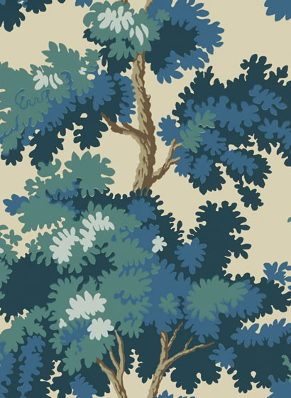 Sandberg Papier peint Raphael - Blue-2053.4 Sandberg Papier peint Raphael - Blue-2053.4