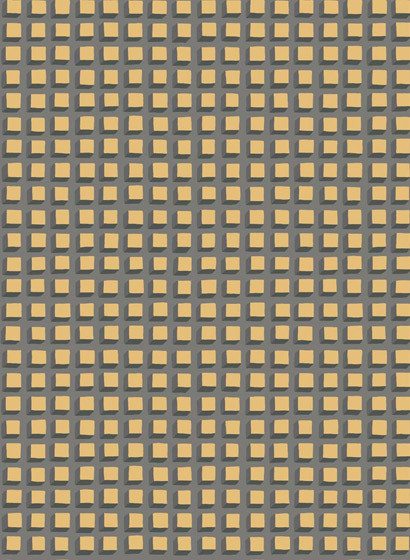 Cole & Son Papier peint Mosaic - Black/ Gold-2184.1 Cole & Son Papier peint Mosaic - Black/ Gold-2184.1