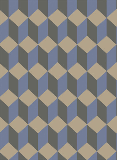 Art Deco Tapete Delano von Cole & Son - Blue & Black-2186.5 Art Deco Tapete Delano von Cole & Son - Blue & Black-2186.5