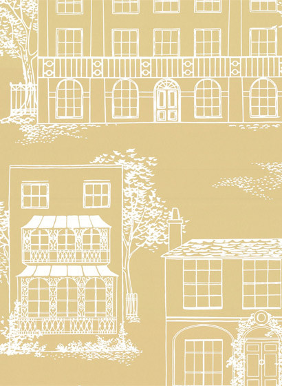 Little Greene Wallpaper Hampstead Yellow Apple-2196.7