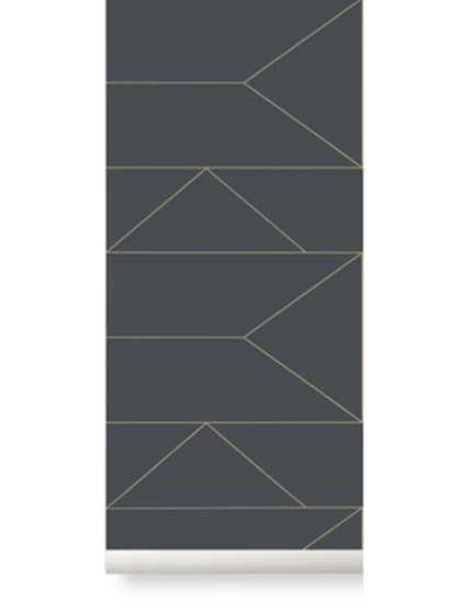 Tapete Lines von Ferm Living - Graphite-2208.5 Tapete Lines von Ferm Living - Graphite-2208.5