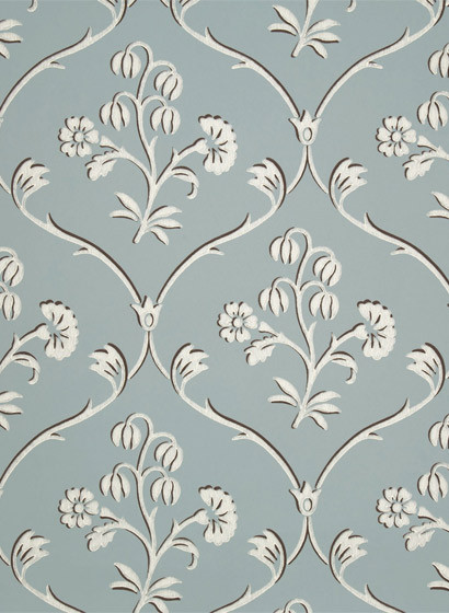 Little Greene Papier peint Cranford - Sky Blue-2239.4 Little Greene Papier peint Cranford - Sky Blue-2239.4