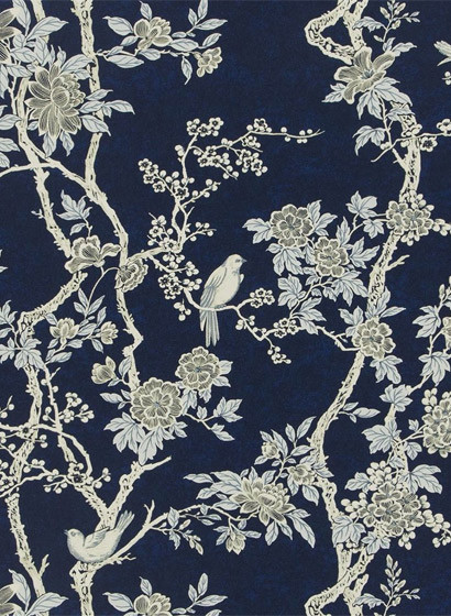 Tapete Marlowe Floral von Ralph Lauren - Prussian Blue-2277.4 Tapete Marlowe Floral von Ralph Lauren - Prussian Blue-2277.4