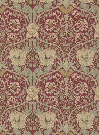 Morris & Co Carta da parati Honeysuckle & Tulip-2283 Morris & Co Carta da parati Honeysuckle & Tulip-2283