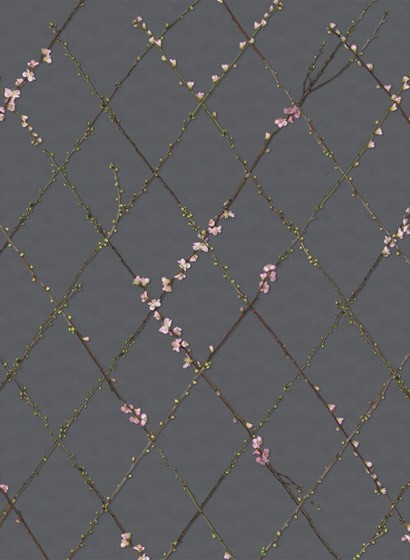 Rebel Walls Carta da parati panoramica Winding Spring - Black-2336.2 Rebel Walls Carta da parati panoramica Winding Spring - Black-2336.2