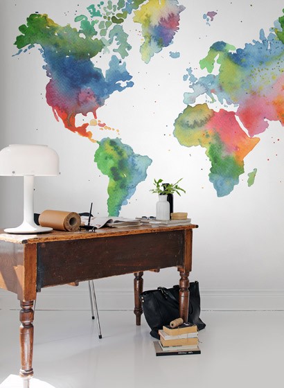 Rebel Walls Papier peint panoramique Rainbow/Dusky World-2361 Rebel Walls Papier peint panoramique Rainbow/Dusky World-2361