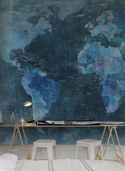 Wandbild World Map von Rebel Walls-2377