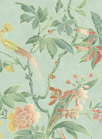 Little Greene Wallpaper Paradise Aquamarine-2450.5 Little Greene Wallpaper Paradise Aquamarine-2450.5