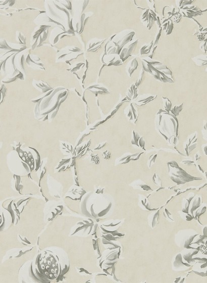 Tapete Magnolia & Pomegranate von Sanderson - Ivory/Charcoal-2468.2 Tapete Magnolia & Pomegranate von Sanderson - Ivory/Charcoal-2468.2