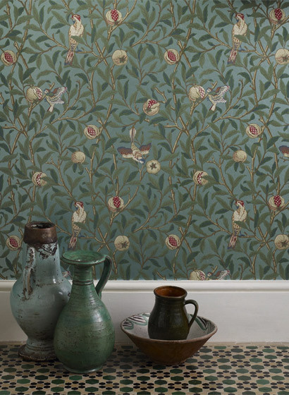 Morris & Co Carta da parati Bird & Pomegranate-2574 Morris & Co Carta da parati Bird & Pomegranate-2574