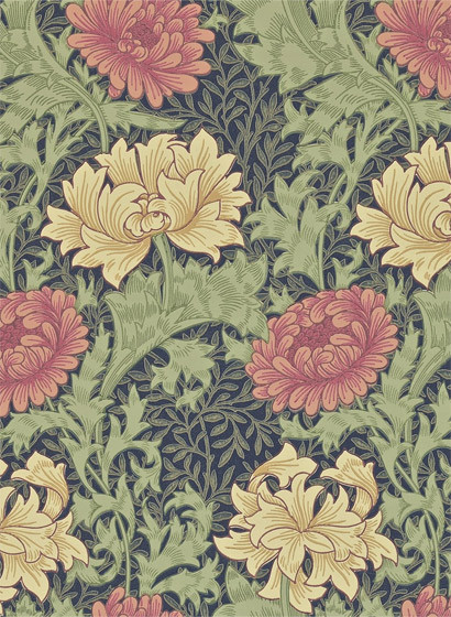 Morris & Co. Tapete Chrysanthemum - Indigo-2577.5