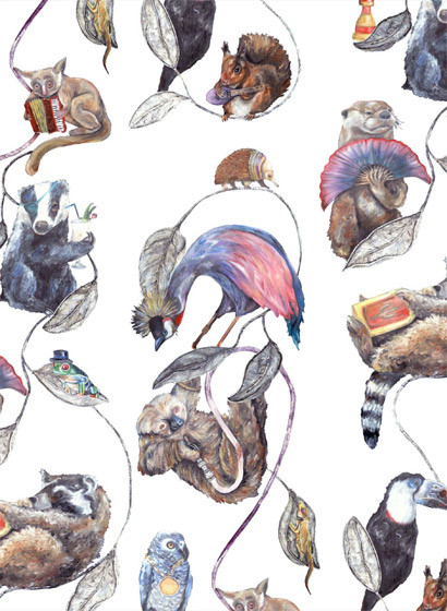 House of Hackney Papier peint Hackney Empire - White-2601.3 House of Hackney Papier peint Hackney Empire - White-2601.3