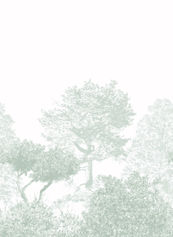 Sian Zeng Mural Hua Trees Dusty Green-2636.3