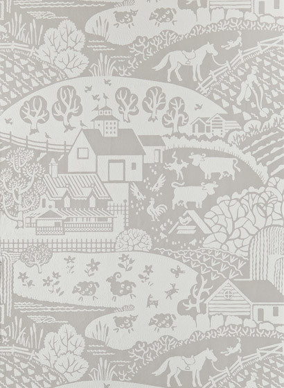 Tapete Gable von Farrow & Ball - Purbeck Stone/ Strong White-2646.5 Tapete Gable von Farrow & Ball - Purbeck Stone/ Strong White-2646.5