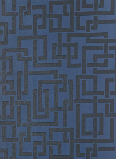 Farrow & Ball Papier peint Enigma - Stiffkey Blue/ Railings-2647.7 Farrow & Ball Papier peint Enigma - Stiffkey Blue/ Railings-2647.7