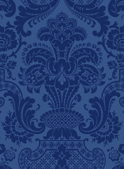 Damask Tapete Petrouchka von Cole & Son - Indigo Blue-2763.1 Damask Tapete Petrouchka von Cole & Son - Indigo Blue-2763.1