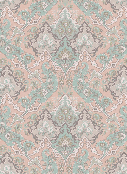 Damask Tapete Pushkin von Cole & Son - Plaster Pink & Green-2768.5 Damask Tapete Pushkin von Cole & Son - Plaster Pink & Green-2768.5