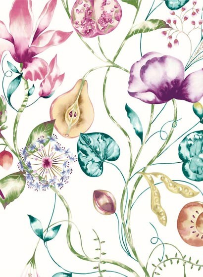 Wandbild Quintessence von Harlequin - Lagoon/ Cerise-2845.3 Wandbild Quintessence von Harlequin - Lagoon/ Cerise-2845.3