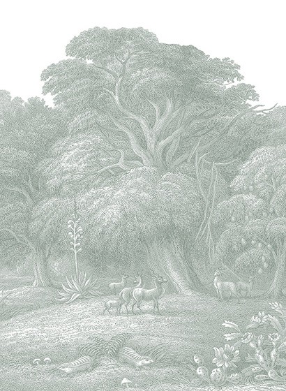 Rebel Walls Papier peint panoramique Jungle Land - Verdant B-2920.4