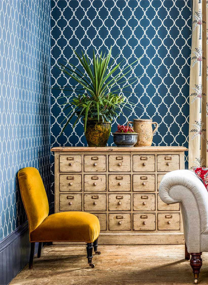 Sanderson Papier peint Empire Trellis-2950 Sanderson Papier peint Empire Trellis-2950