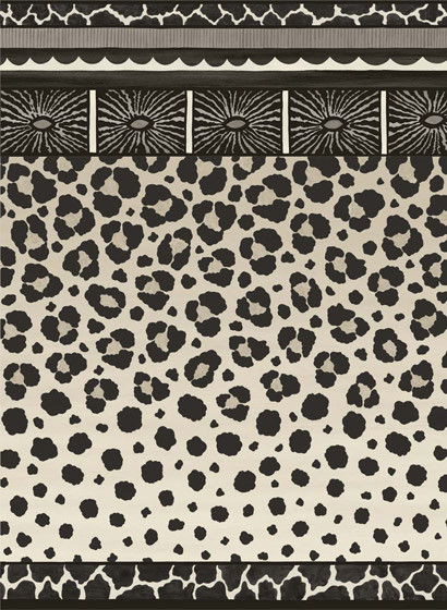Bordüre Zulu Border von Cole & Son - Black-3028.2 Bordüre Zulu Border von Cole & Son - Black-3028.2