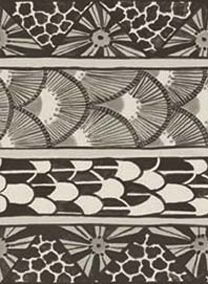 Bordüre Ardmore Border von Cole & Son - Black/ White-3033.2 Bordüre Ardmore Border von Cole & Son - Black/ White-3033.2