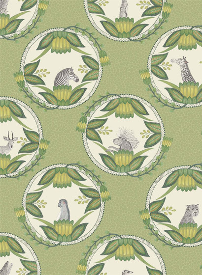 Cole & Son Carta da parati Ardmore Cameos - Khaki-3036.3 Cole & Son Carta da parati Ardmore Cameos - Khaki-3036.3