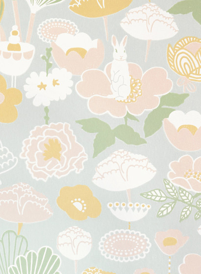 Majvillan Tapete Little Light - Soft Grey/ Pink/ Yellow-3082.1 Majvillan Tapete Little Light - Soft Grey/ Pink/ Yellow-3082.1