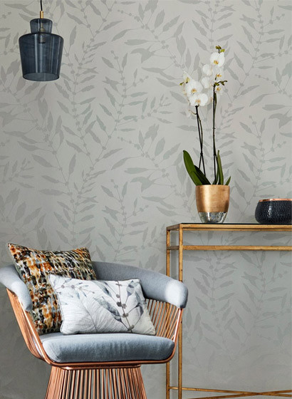 Florale Mustertapete Chaconia Shimmer von Harlequin-3110 Florale Mustertapete Chaconia Shimmer von Harlequin-3110