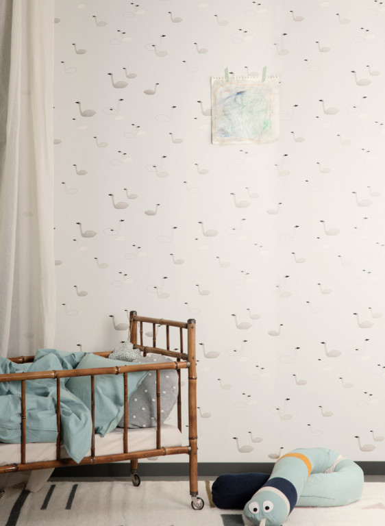 Ferm Living Wallpaper Swan-3133 Ferm Living Wallpaper Swan-3133