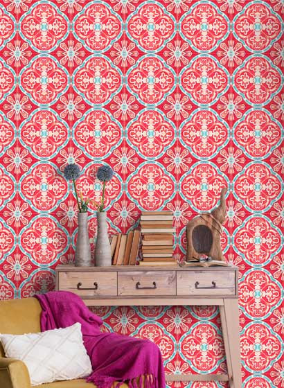 Mindthegap Carta da parati Rufous Tile-3182 Mindthegap Carta da parati Rufous Tile-3182