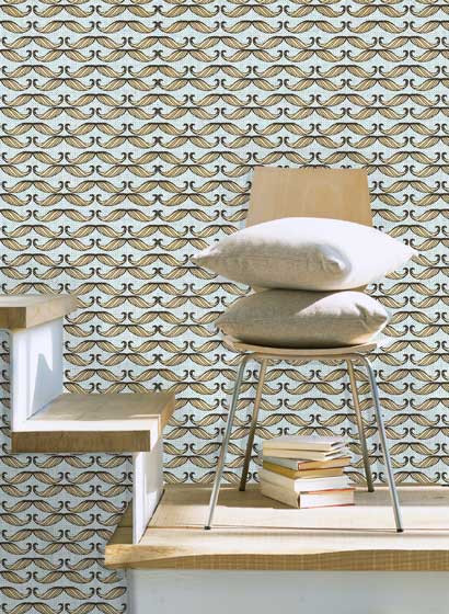 MINDTHEGAP Wallpaper Moustache-3209 MINDTHEGAP Wallpaper Moustache-3209