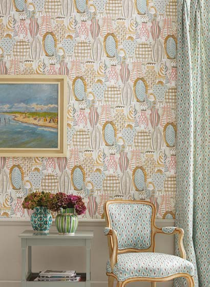Nina Campbell Papier peint Collioure-3375 Nina Campbell Papier peint Collioure-3375