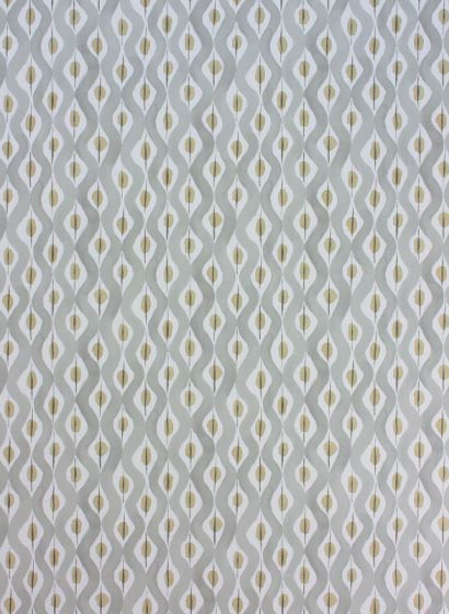 Nina Campbell Carta da parati Beau Rivage - Dove/ Gold-3376.3