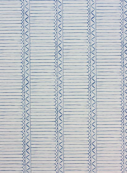 Steifentapete Domiers von Nina Campbell - Indigo/ Ivory-3382.4 Steifentapete Domiers von Nina Campbell - Indigo/ Ivory-3382.4