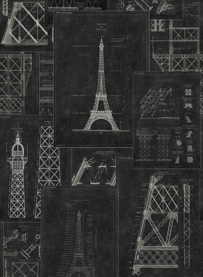 Mindthegap Carta da parati Grand Eiffel-3424 Mindthegap Carta da parati Grand Eiffel-3424