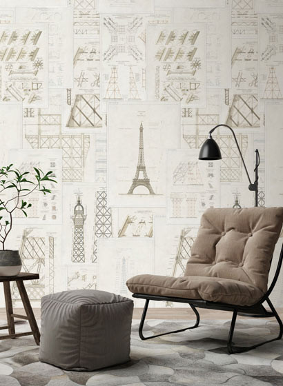 Mindthegap Carta da parati Grand Eiffel-3424 Mindthegap Carta da parati Grand Eiffel-3424