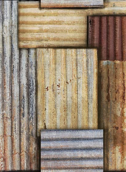 Mindthegap Carta da parati Rusty Tin-3447 Mindthegap Carta da parati Rusty Tin-3447