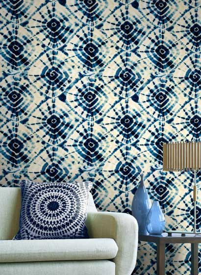 Mindthegap Carta da parati Shibori Swirls-3449 Mindthegap Carta da parati Shibori Swirls-3449