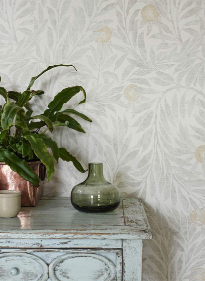 Florale Tapete Orange Tree von Sanderson-3468 Florale Tapete Orange Tree von Sanderson-3468