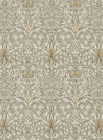 Morris & Co Papier peint Snakeshead - Stone/ Cream-3505.2 Morris & Co Papier peint Snakeshead - Stone/ Cream-3505.2
