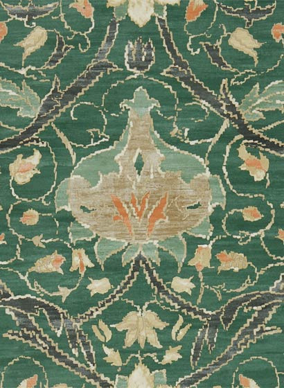 Morris & Co. Tapete Montreal - Forest/ Teal-3509.1 Morris & Co. Tapete Montreal - Forest/ Teal-3509.1
